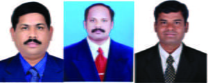 From left Dr.R.V . Shantanavar Mr. A. Murugesan and Dr. Loganathan
