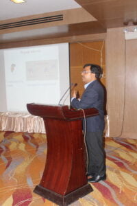 Dr. Nrisingha Das Delivering the Speech