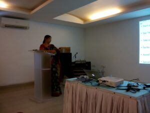 Mrs Suchitra Ambati Reddy giving speech on Positive Way