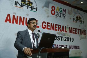 1 Dr. Arun Atrey Addressing the INFAH Members