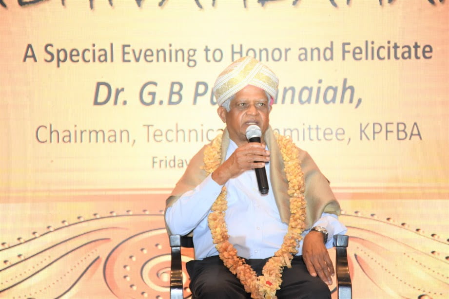 Dr. G.B Puttannaiah Chairman of the Technical Committee of KPFBA